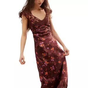 NWOT Free People Butterfly Babe Maxi Dress